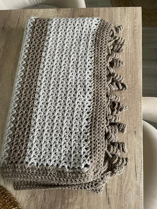 Handmade Crochet Blanket – 110 cm x 110 cm