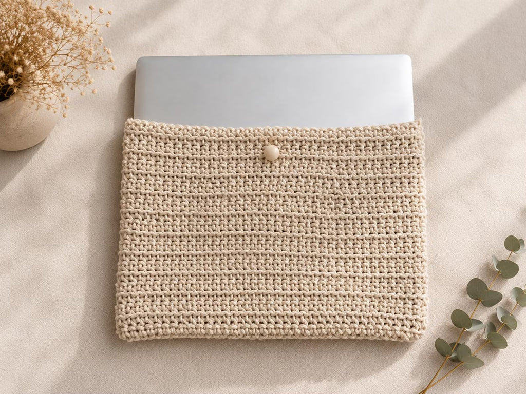 Handmade Crochet Laptop Sleeve 14''