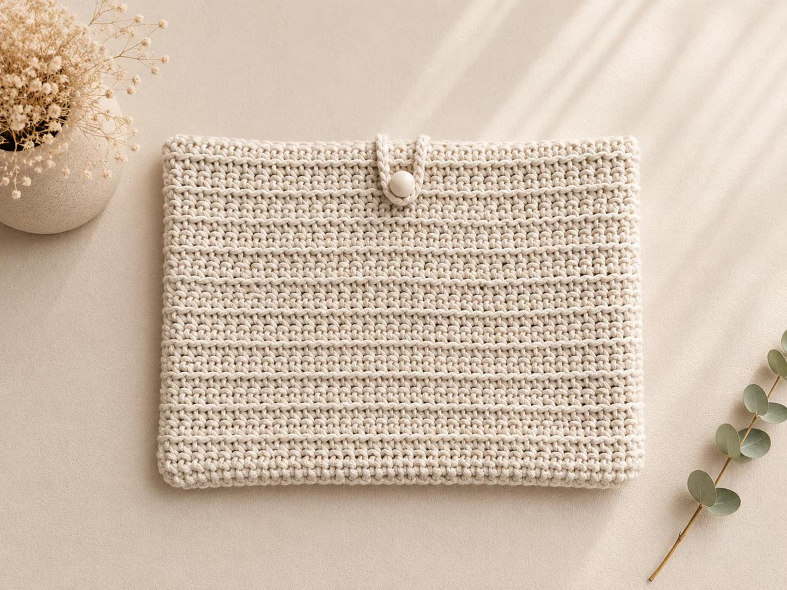 Handmade Crochet Laptop Sleeve 14''